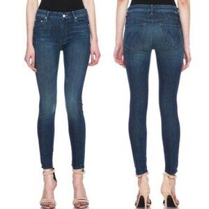 Mother High Waisted Looker Ankle Skinny JeansA Waltz At Midnight Size 24